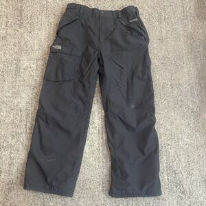 The North Face Mens HyVent Ski Snow Pants XL Cargo Baggy Insulated Dark Grey